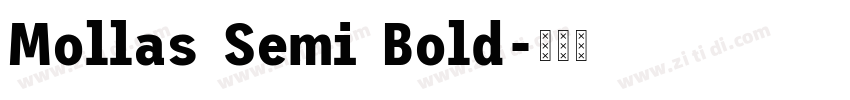 Mollas Semi Bold字体转换